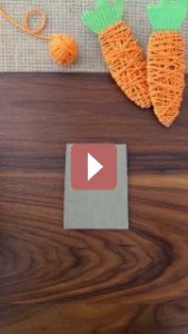 DIY: Морковки из пряжи