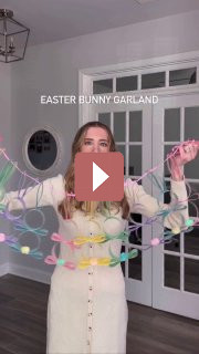 DIY: Пасхальная гирлянда с зайчиками