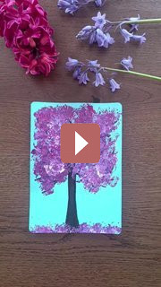 DIY: Сакура на холсте