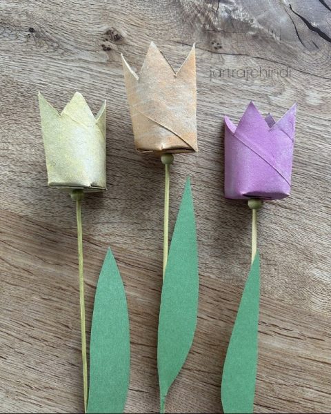 DIY: Тюльпаны из втулок