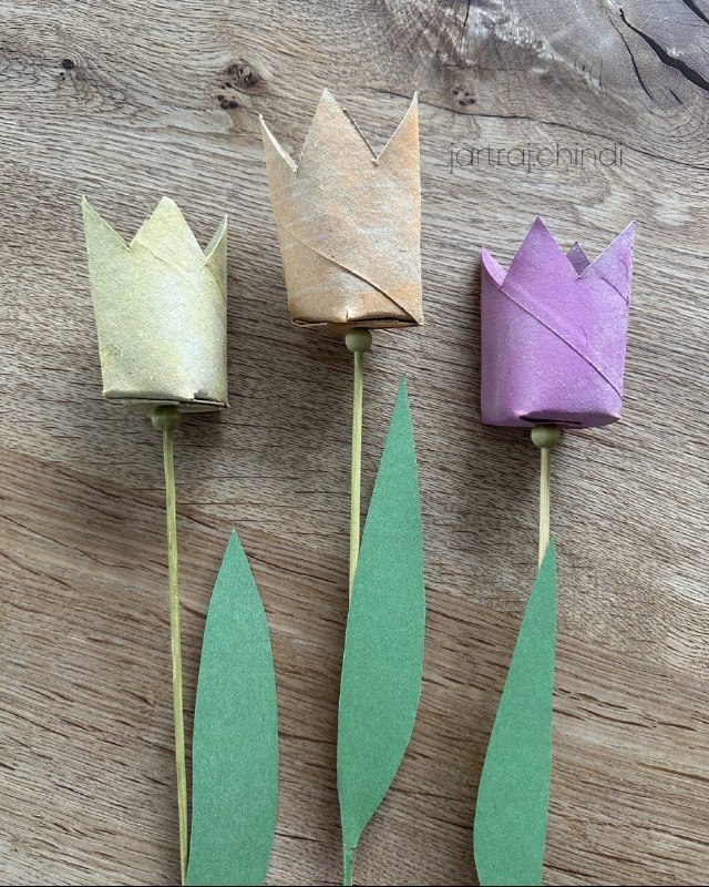 DIY: Тюльпаны из втулок