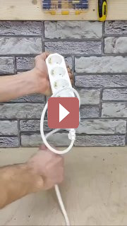 Дизайн интерьера: Лайфхак для хранения удлинителя