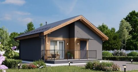 Дизайн интерьера: Планировка эконом дома площадью 66 кв. м.