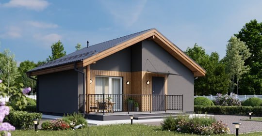 Дизайн интерьера: Планировка эконом дома площадью 66 кв. м.