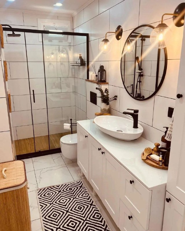 Дизайн интерьера: Ванная в белом цвете