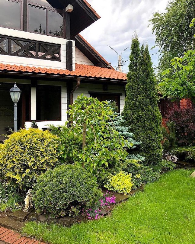 Ландшафтный дизайн: Хвойный микс с многолетниками для вашего сада