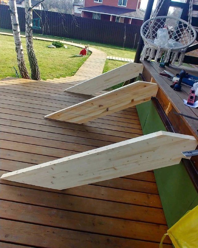 Ландшафтный дизайн: Широкая лестница к террасе