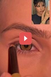 Легкий макияж глаз с акцентом‍