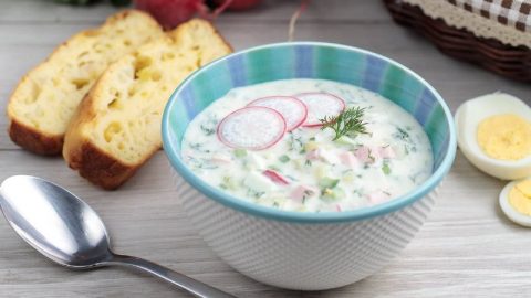 Окрошка на кефире