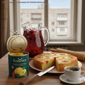 Рецепты: Домашний пирог с ананасами