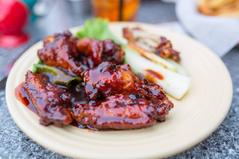 Рецепты: Глазированные крылышки