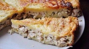 Рецепты: Ленивый пирог с курицей
