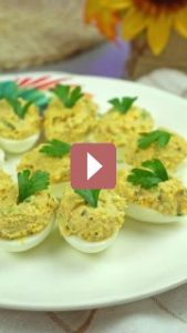 Рецепты: Закусочные фаршированные яйца