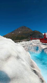 Самая чистая ледяная вода на леднике Хаббард, Аляска