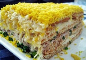 Торт-салат закусочный