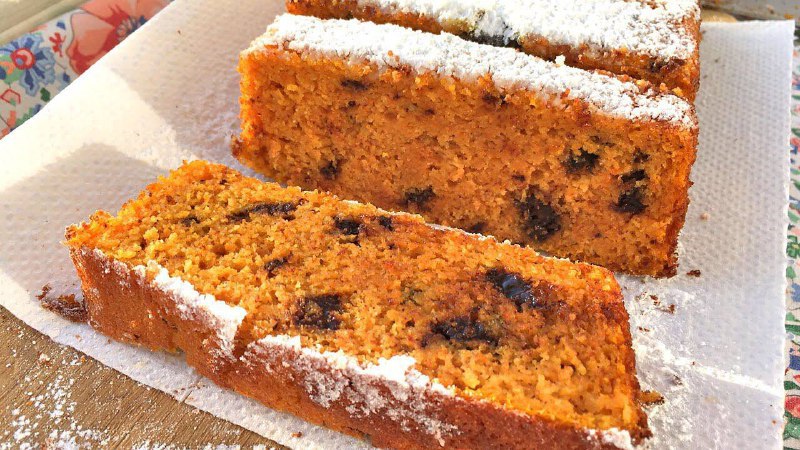 Тыквенный манник с шоколадом