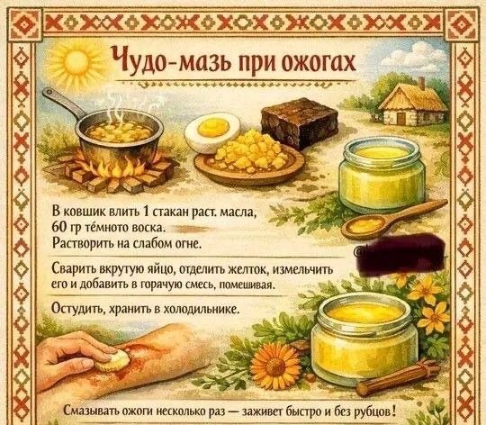 Здоровье: Чудо-мазь при ожогах!